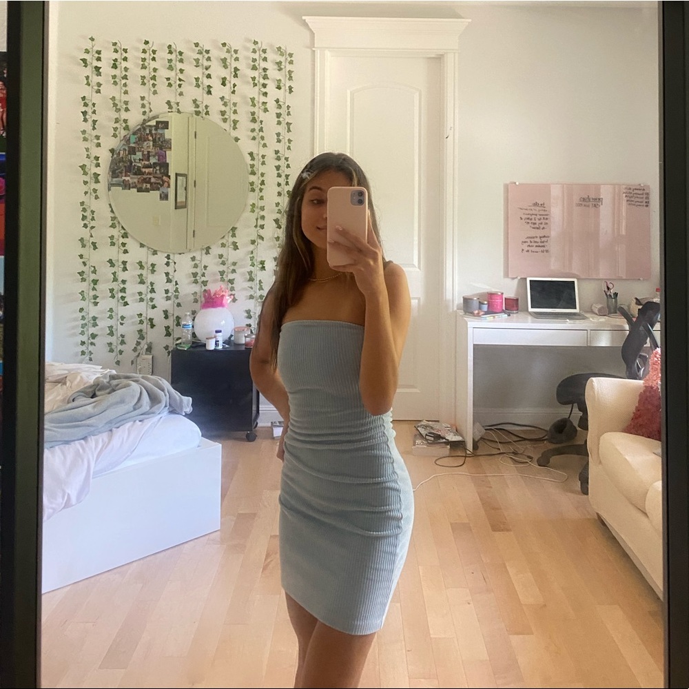 UO Corduroy Tube Mini Dress 🌐